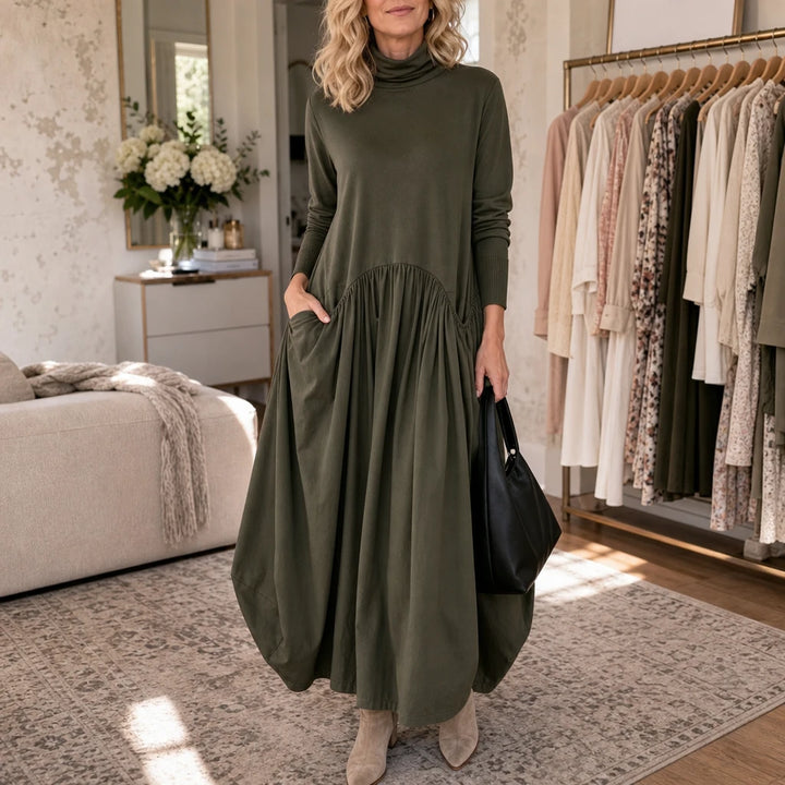 Sloane – High Neck Pocket Maxi Dress