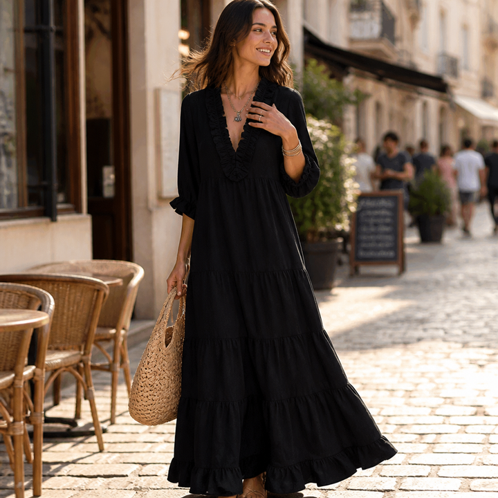 Veluna – The Tiered Maxi Dress That Finally Skims Right