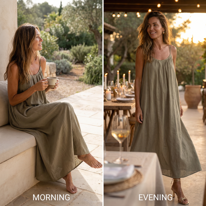 Soleia™ Flowy Open Back Summer Maxi Dress