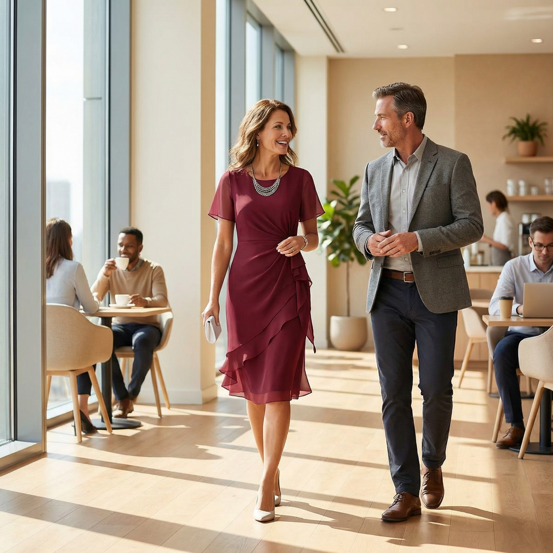 Velara™ – Gathered Twist Waist Dress