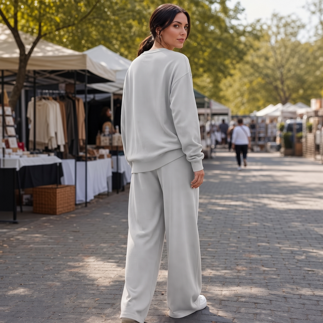 Wearbella – Belted Wide-Leg Top And Trouser Set