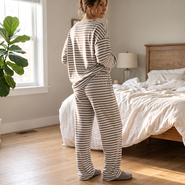 Wearbella – Striped Top And Pants Set