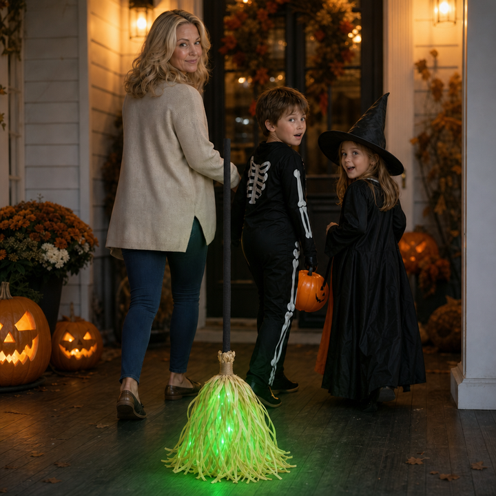 Cackleflight – Self-Propelled Light-Up Cackling Witch Broom