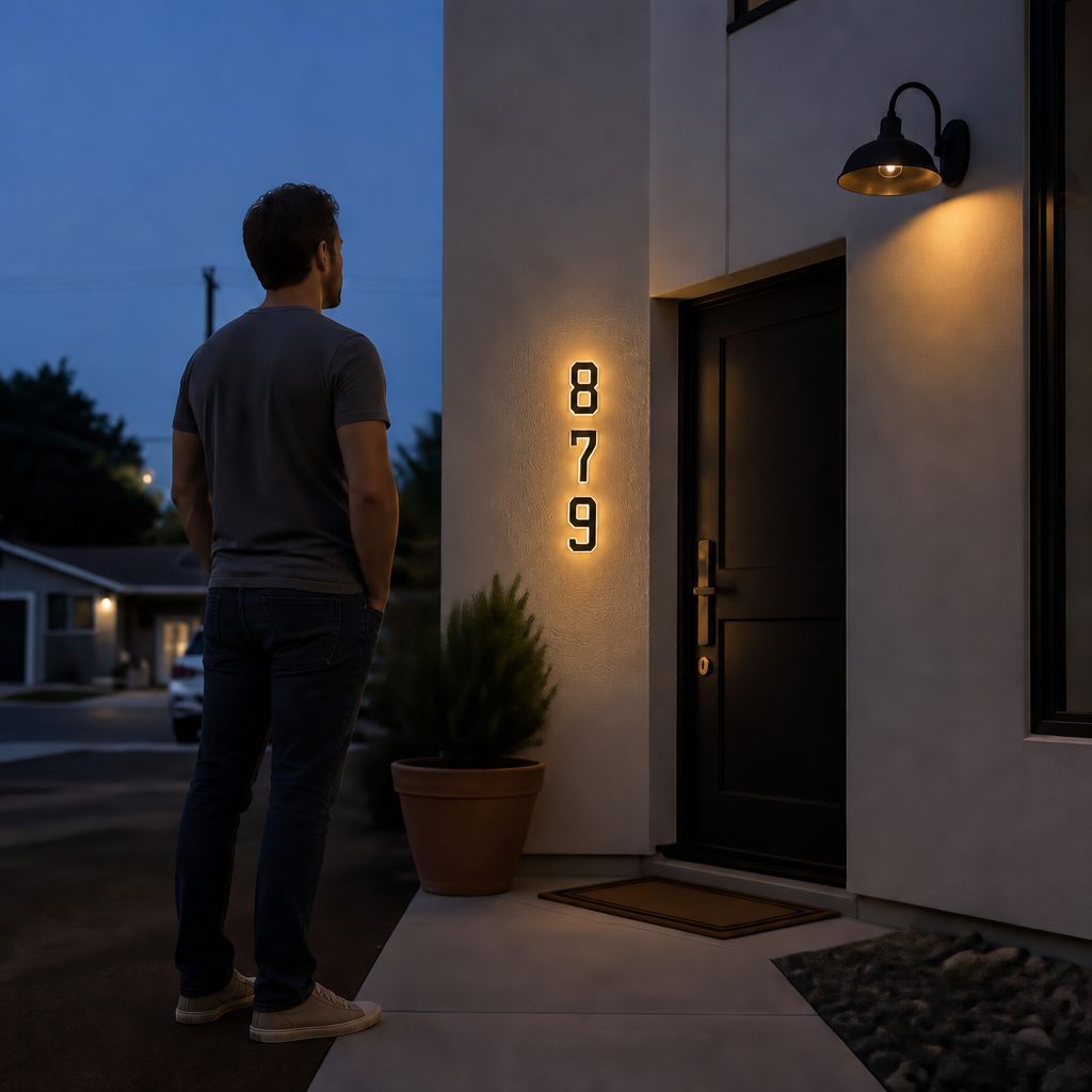 Numera – Solar Illuminated House Number