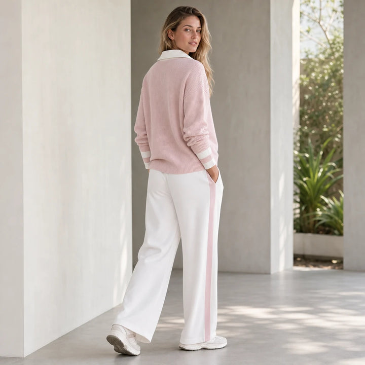 Willow Zip – Cable-Knit Half-Zip Sweater