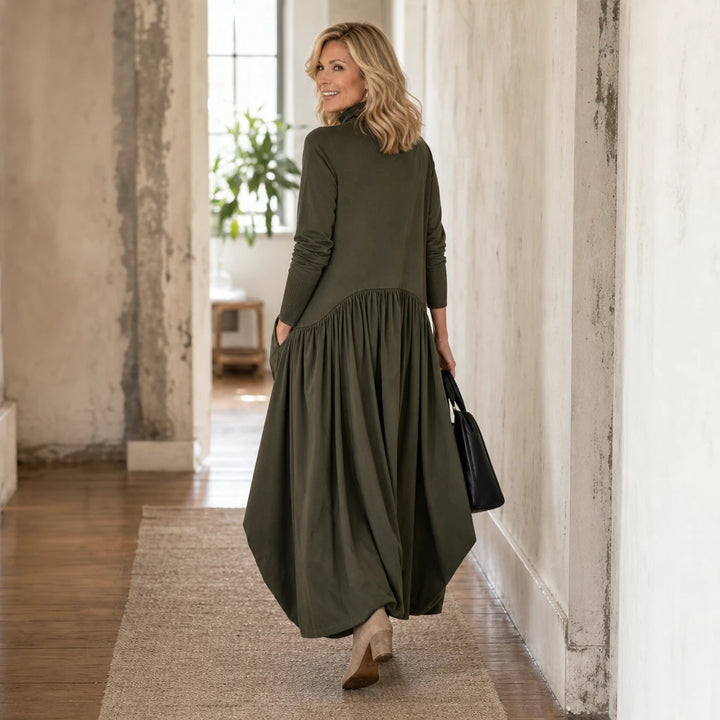 Sloane – High Neck Pocket Maxi Dress