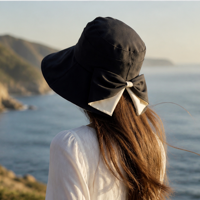 Shadewell – Packable Wide-Brim Bow Sun Hat