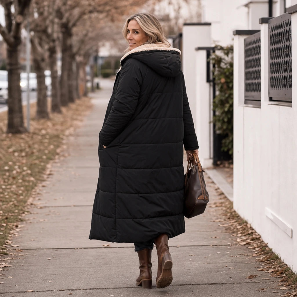 Reversa – Long Quilted Reversible Puffer Coat