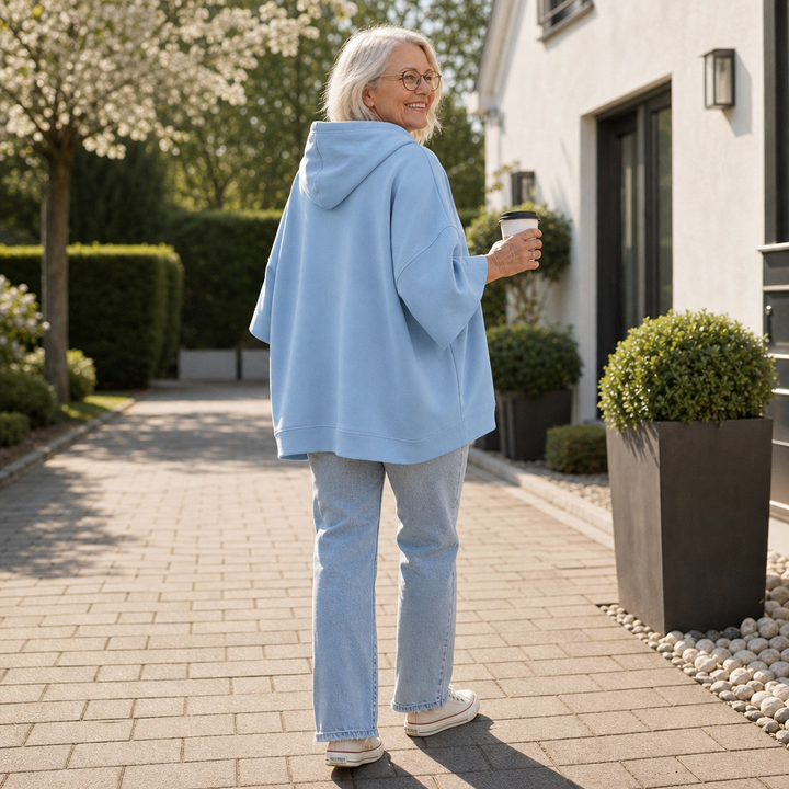 Wearbella – Oversized Wide-Sleeve Hooded Sweatshirt