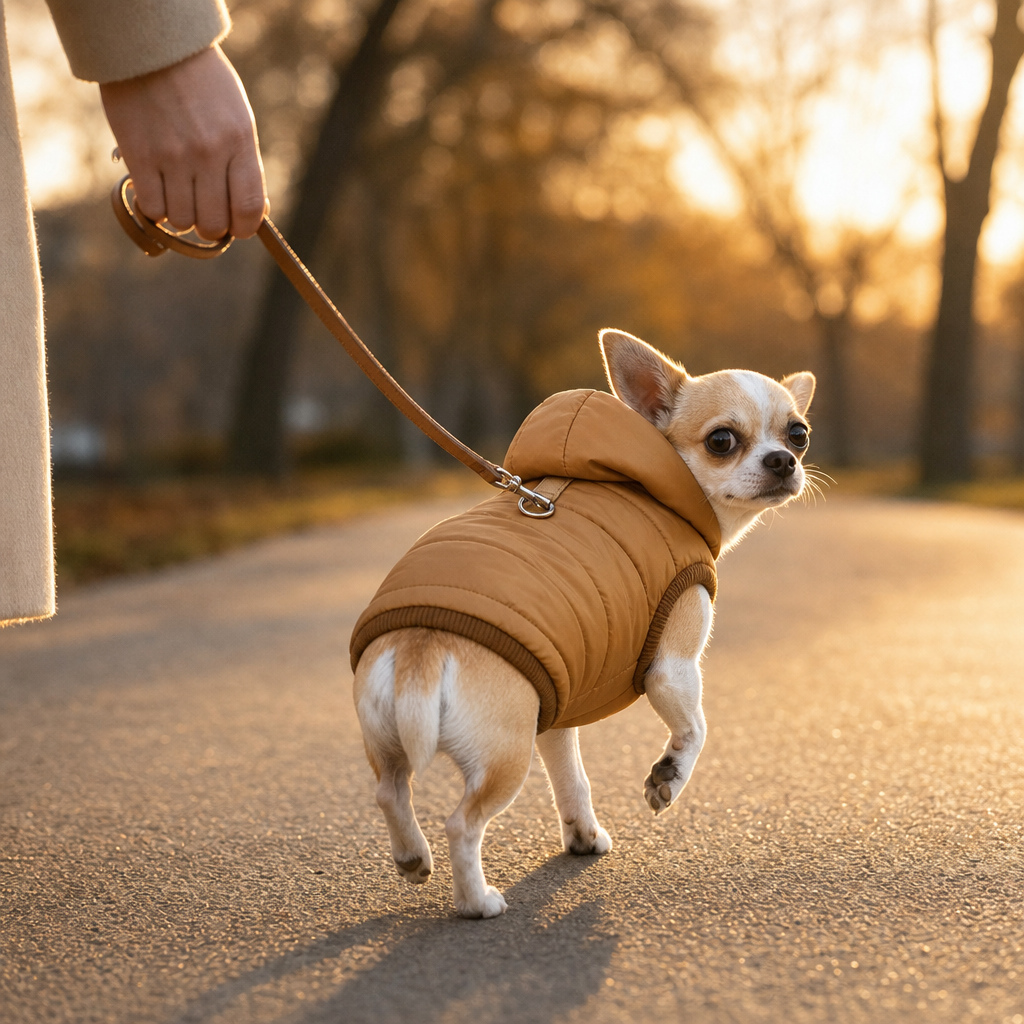 Trekwarm – Windproof Fleece-Lined Dog Coat With Harness Ring