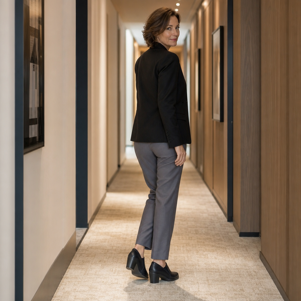 Wearbella – Wide Toe Box Block Heel Pumps
