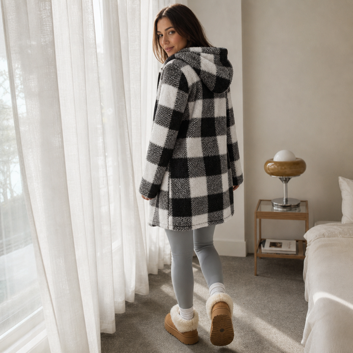 Checkhaven – Buffalo Check Hooded Zip Jacket