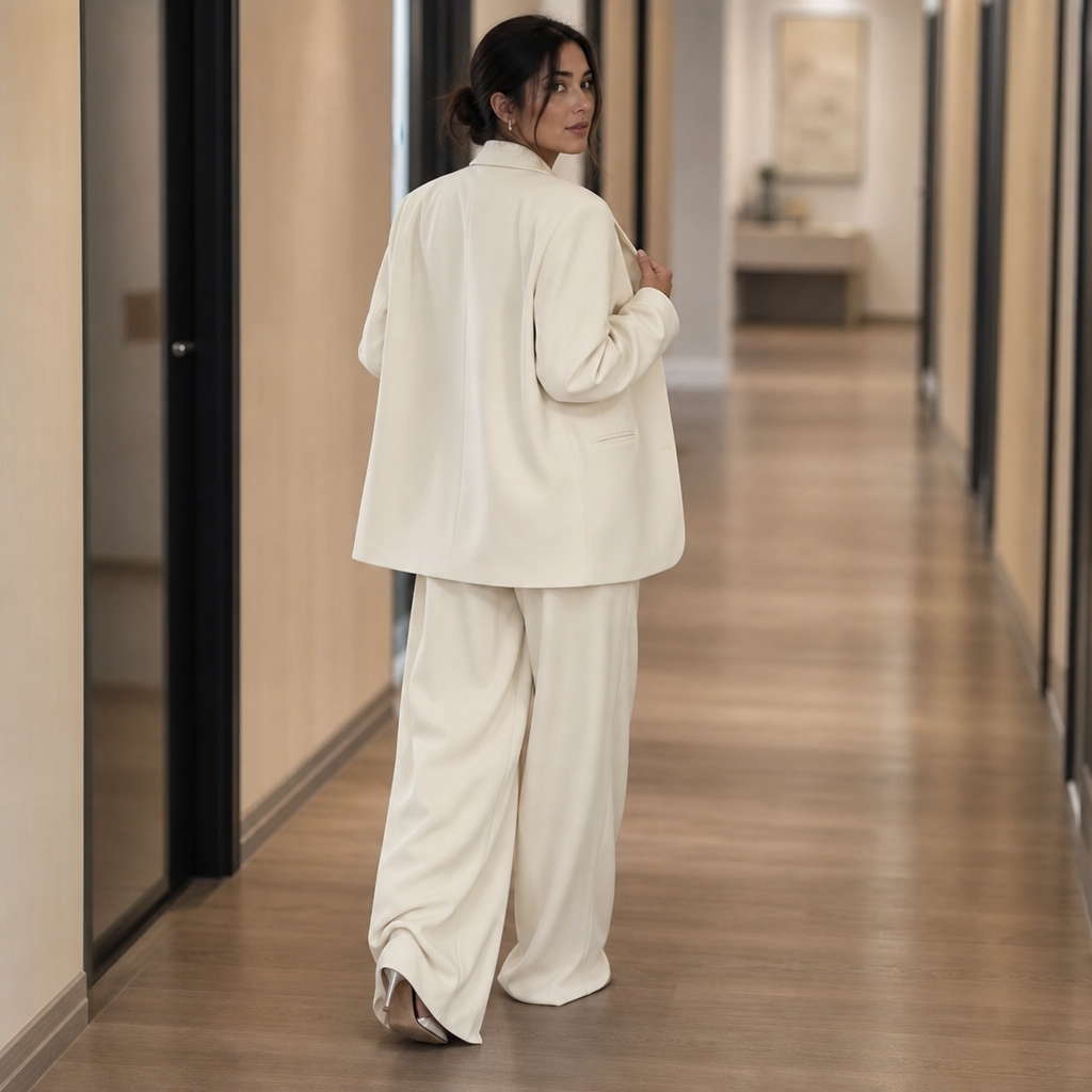 Settlein – Wide-Leg Trouser And Blazer Set