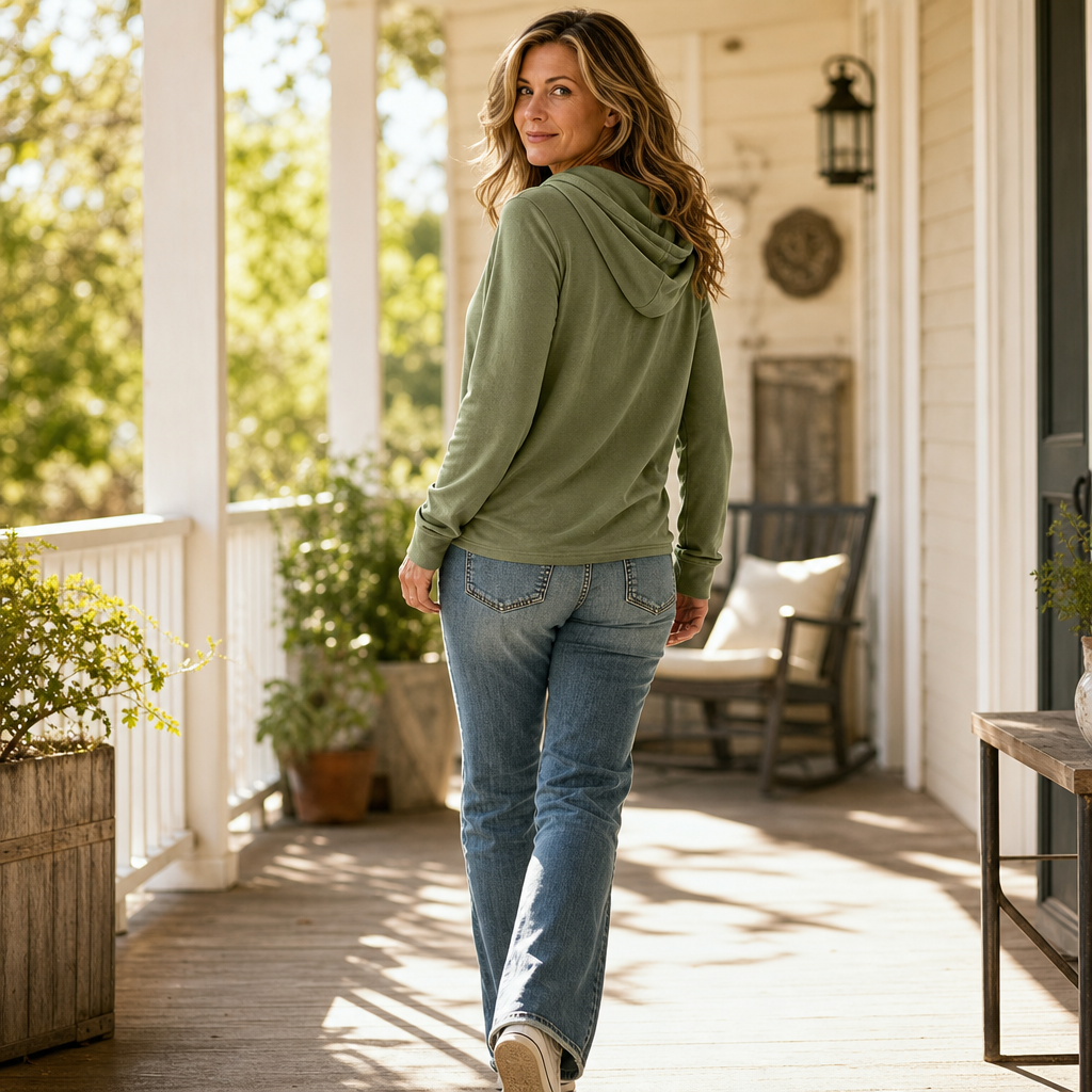 Wearbella – Drawstring Hoodie Sweater With Pockets