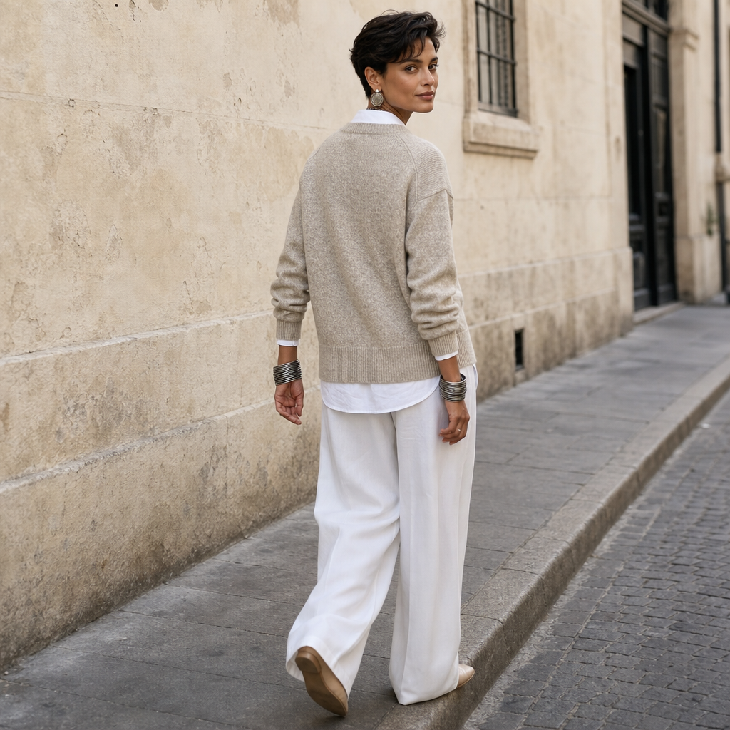 Velaire – Asymmetric Button Cardigan