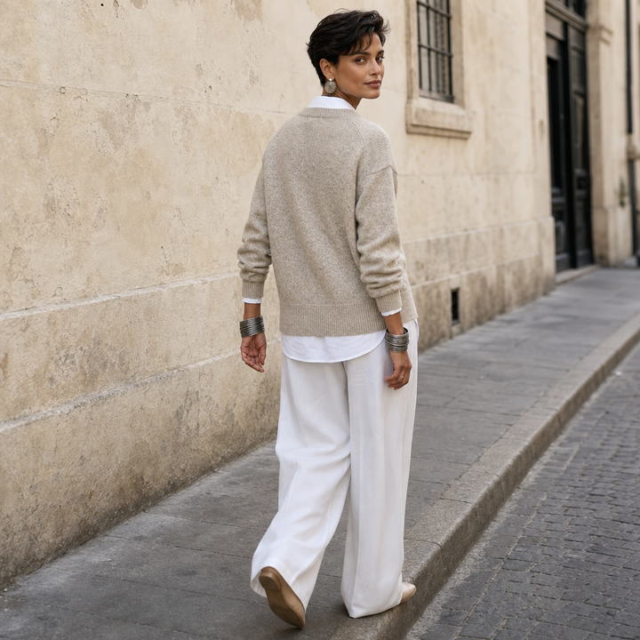Velaire – Asymmetric Button Cardigan