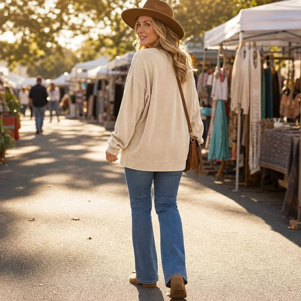 Veloura – Velour Henley Pocket Hoodie