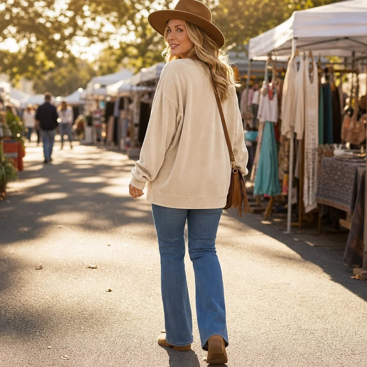 Veloura – Velour Henley Pocket Hoodie