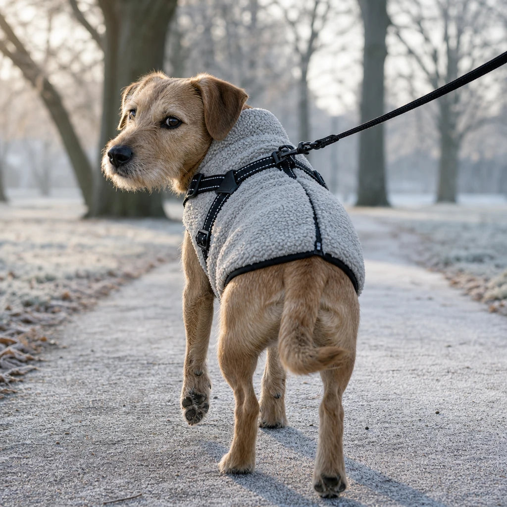 Warmstride – Fleece Dog Coat With Built-In Harness