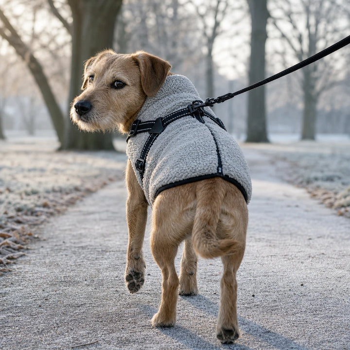 Warmstride – Fleece Dog Coat With Built-In Harness