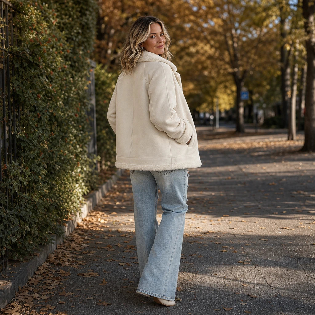 Veloura – Shearling-Trim Jacket