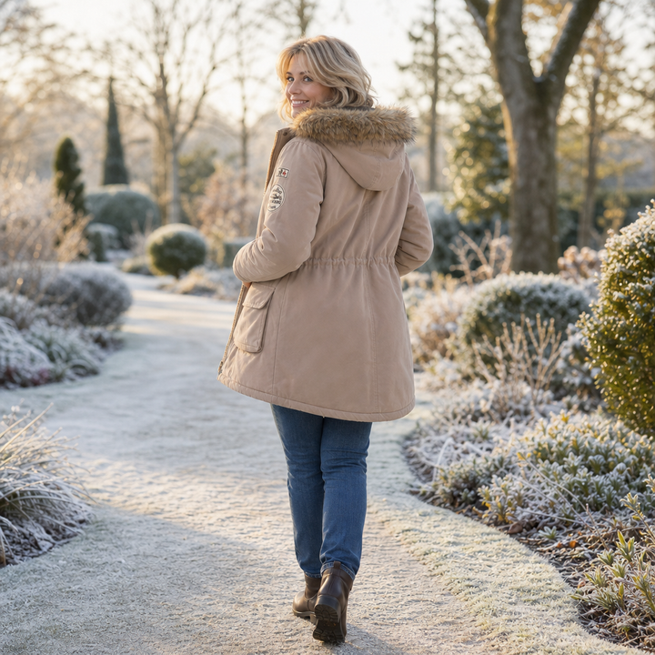 Velora – Fur-Hooded Lined Women’s Parka