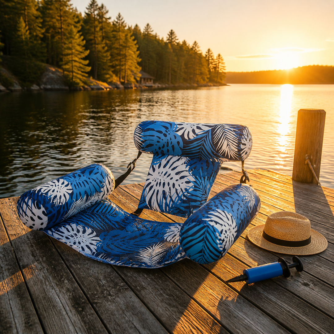 Lazura – Tropical Pool Float Chair with Headrest