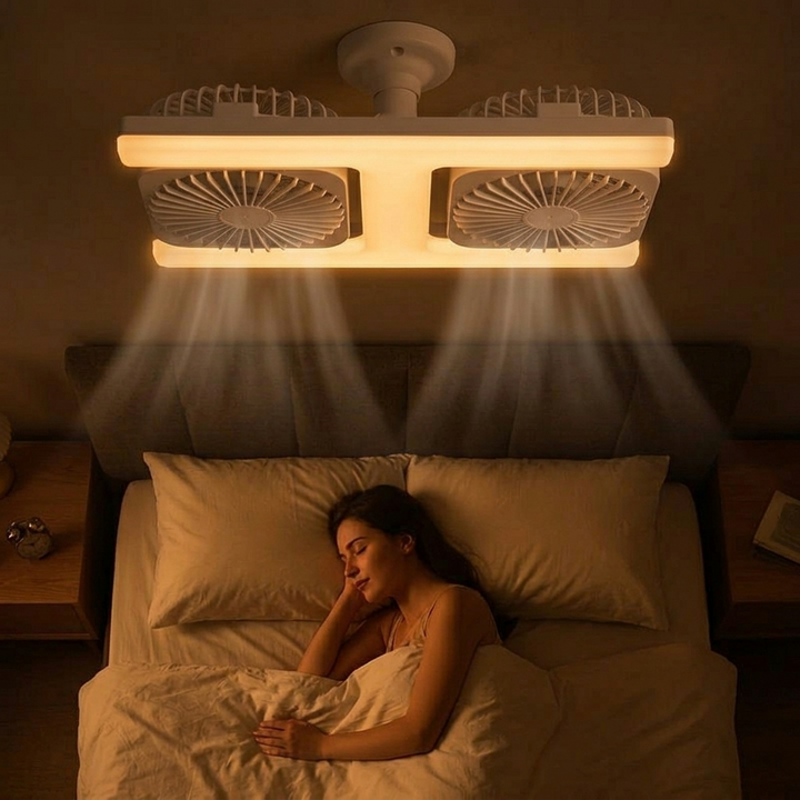 Breezo – Screw-In Ceiling Fan with LED Light