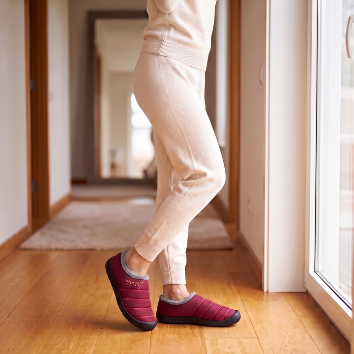 Winterelle – Fleece-Lined Look Winter Slip-On Shoes