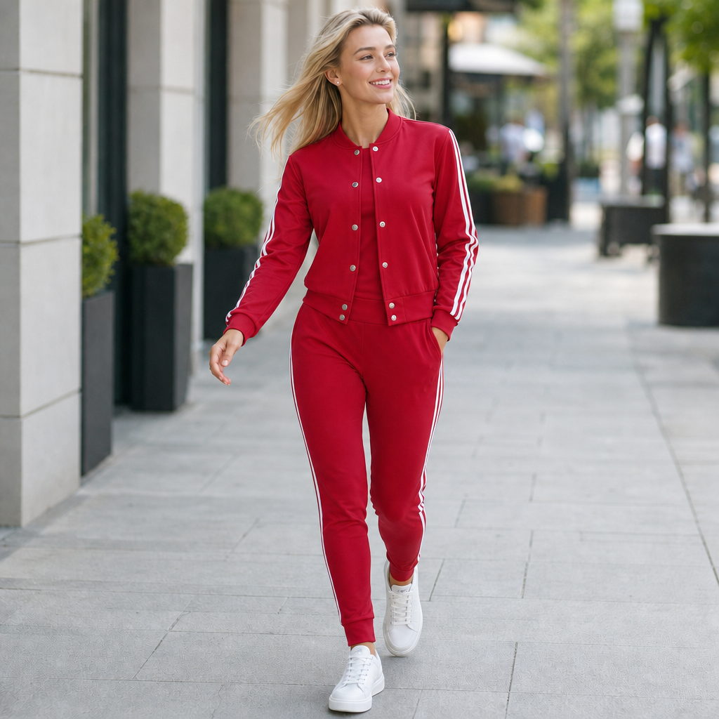 Wearbella – 3-Piece Cropped Jacket,Tank And Jogger Set