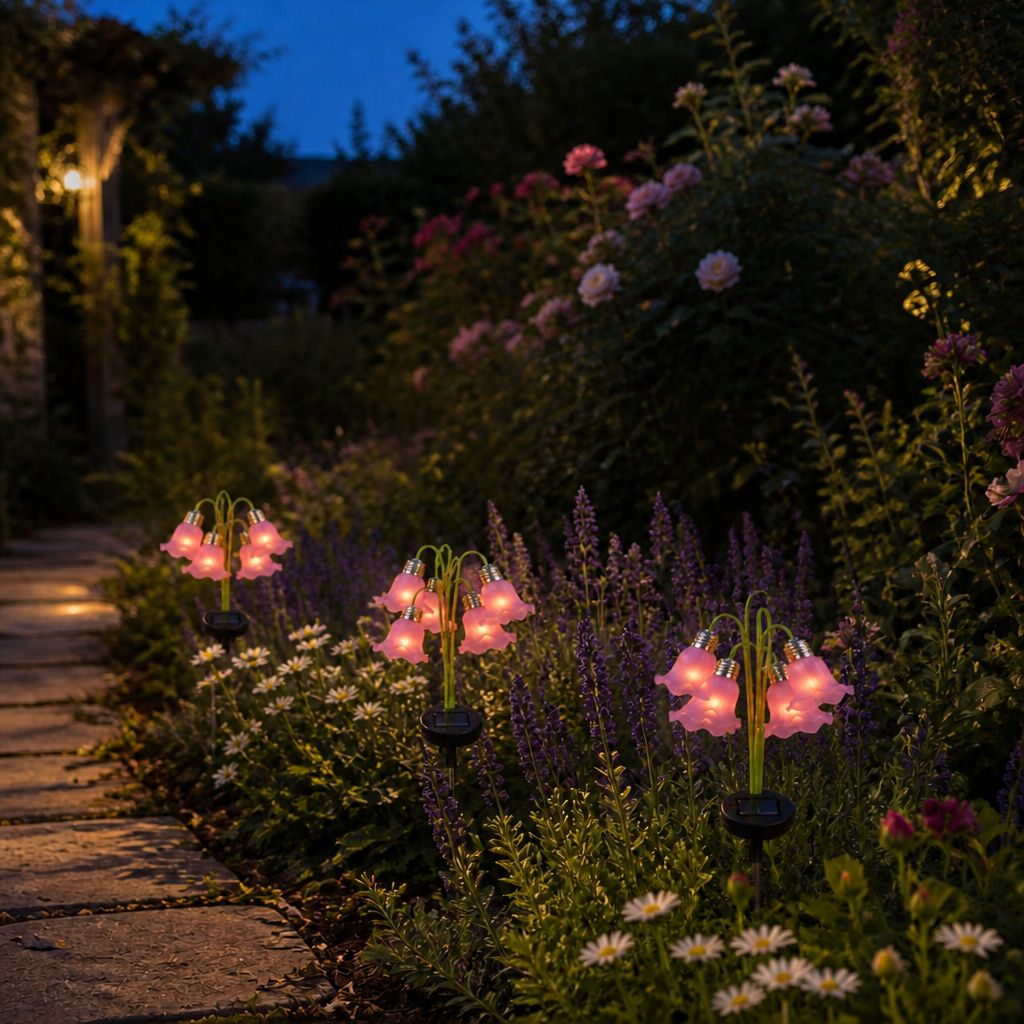 Bloomvale – Solar Tulip Garden Path Lights