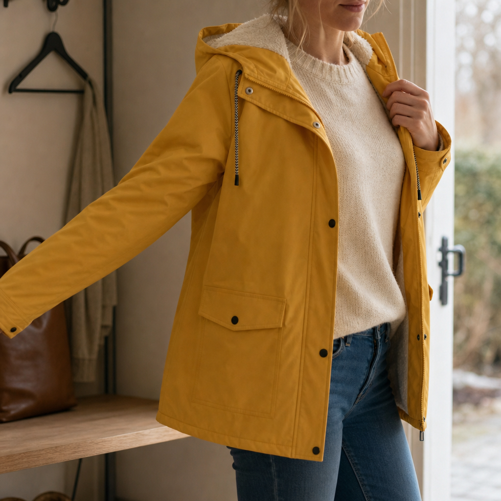 Windloft – Fleece-Lined Look Hooded Windproof Jacket