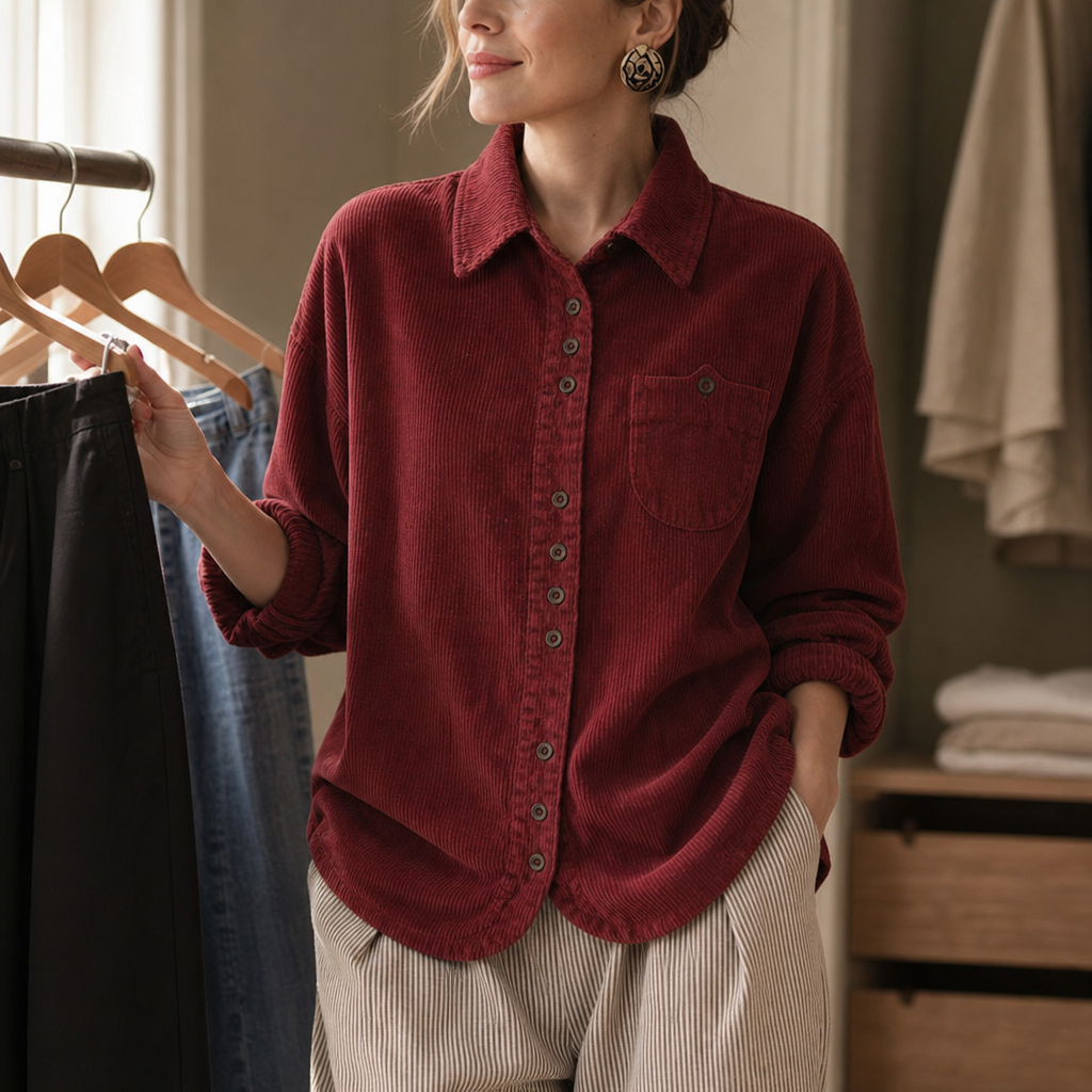 Fieldbourne – Relaxed-Fit Soft Corduroy Button-Up Shirt