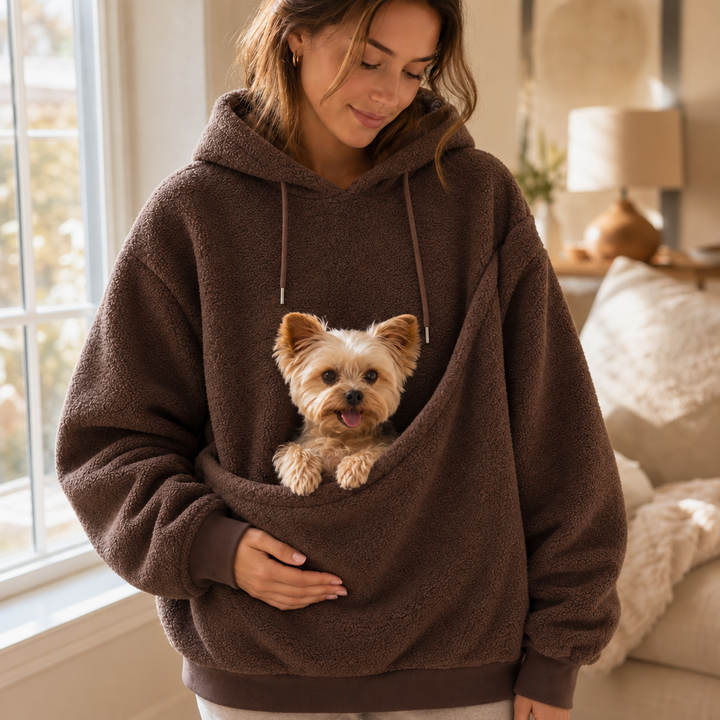 Snuglet – Teddy Fleece Pet Carrier Hoodie