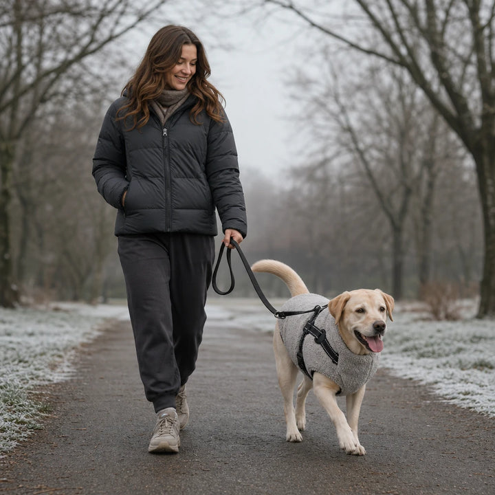 Warmstride – Fleece Dog Coat With Built-In Harness