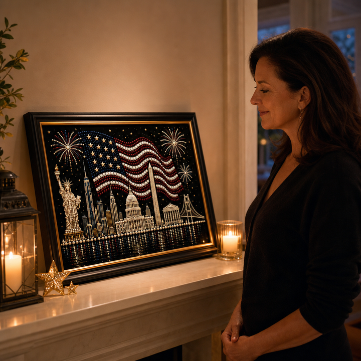 Starweave – 5D Pearl Bead American Flag Art Kit