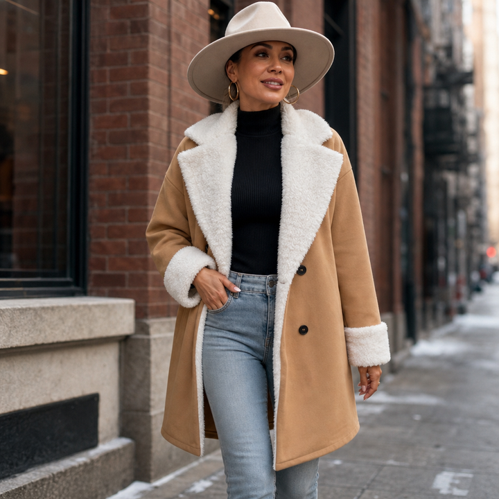 Mayfield – Plush-Trim Woolen Coat