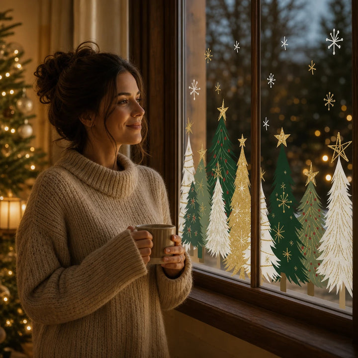 Merryvue – Double-Sided Static-Cling Christmas Window Decals