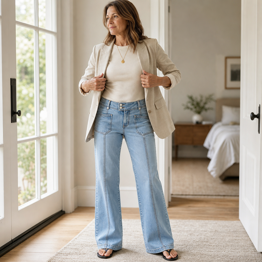 Lunarise Denim – High-Waisted Wide-Leg Denim Jeans