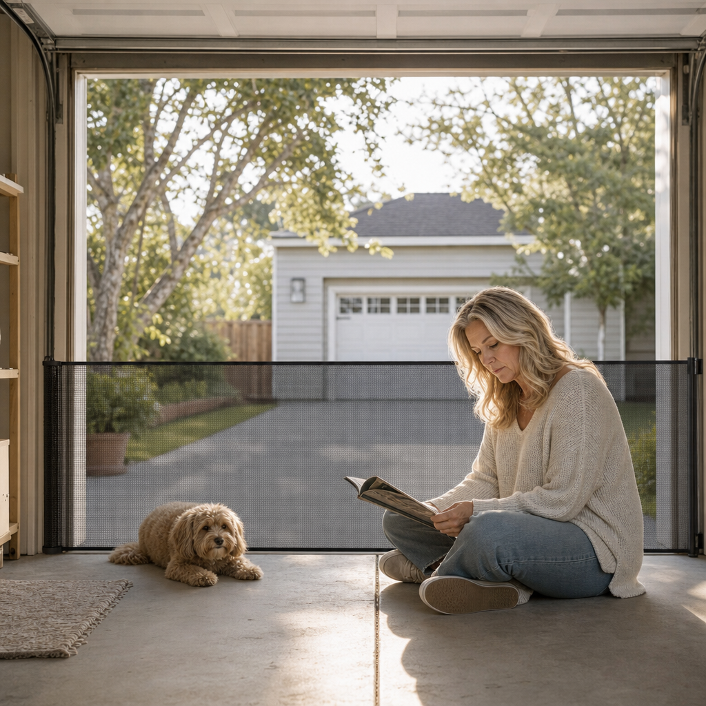 NoDrill Gate – Retractable Mesh Safety Gate