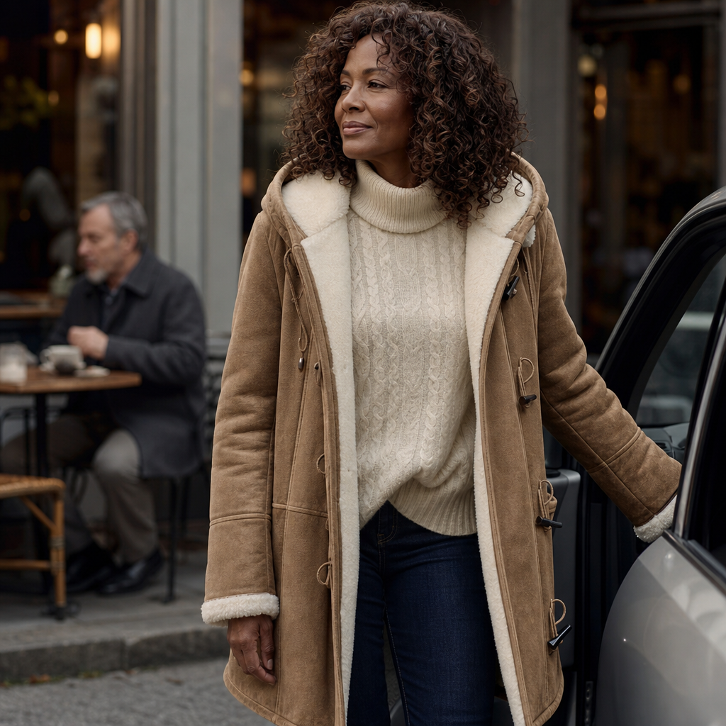 Wintlace – Shearling-Lined Hooded Duffle Coat