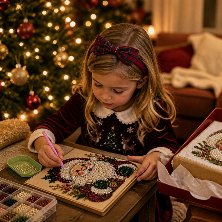 Purlbeam – Multi-Size Pearl Bead Santa Canvas Kit