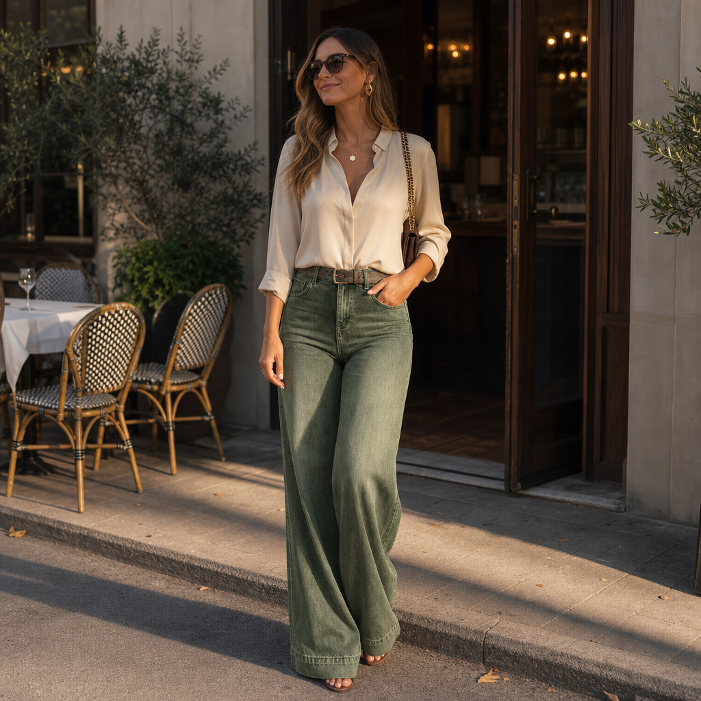 Lunaleg – High-Waisted Wide-Leg Jeans