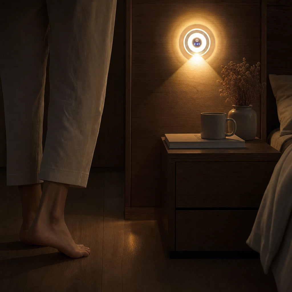 LumaTime – Motion-Sensor Clock Night Light