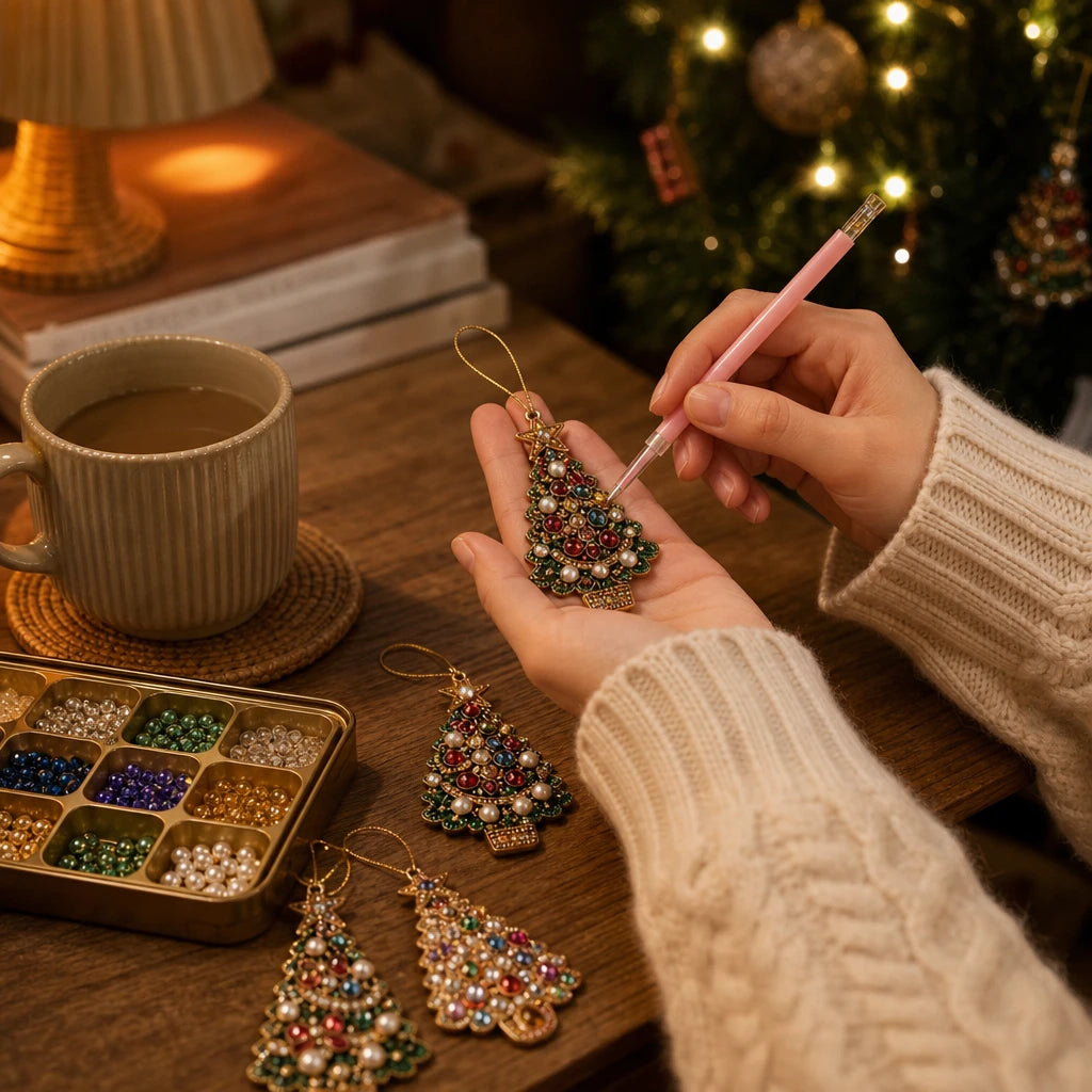 TwinkleTidings – Rhinestone Christmas Ornament Craft Kit