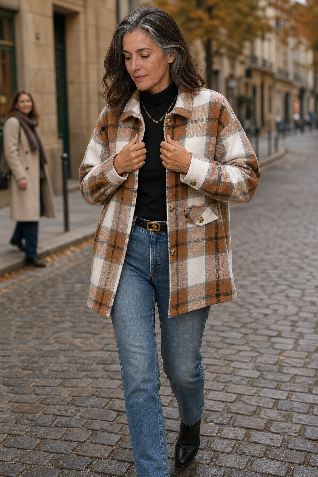 Shackston – Plaid Relaxed-Fit Shirt Jacket