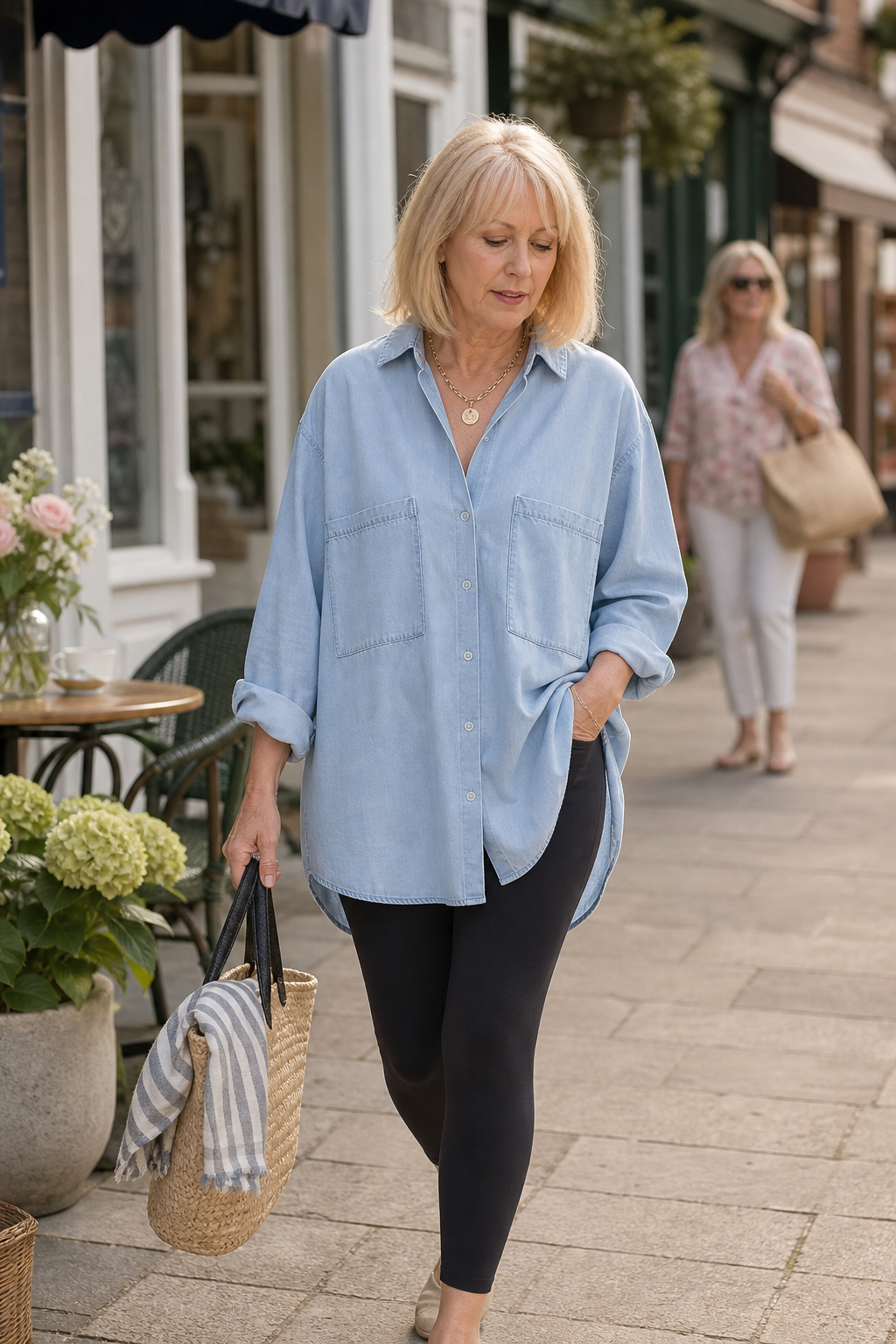 Wearbella – Oversized Soft Chambray Denim Shirt