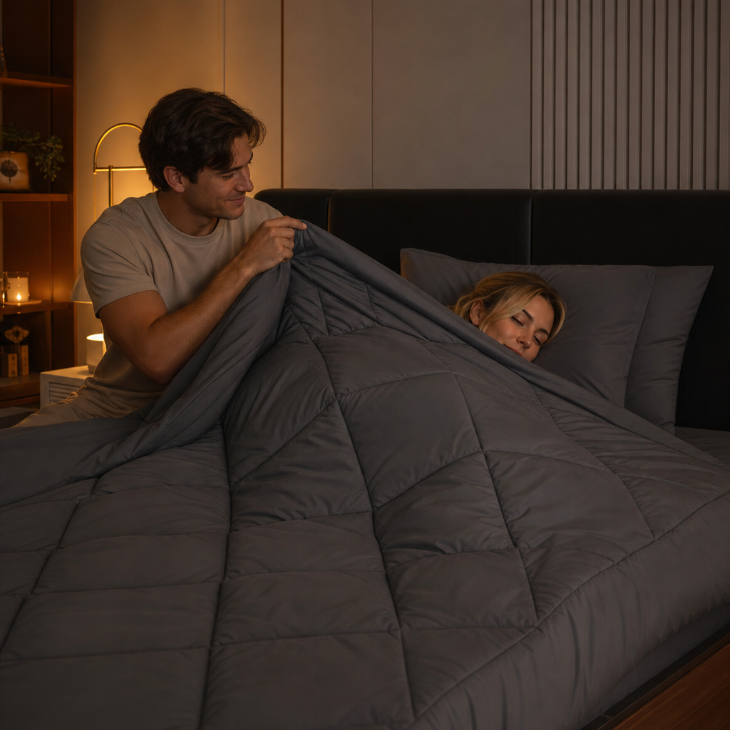 Wearbella – Diamond Quilted Charcoal Comforter Set