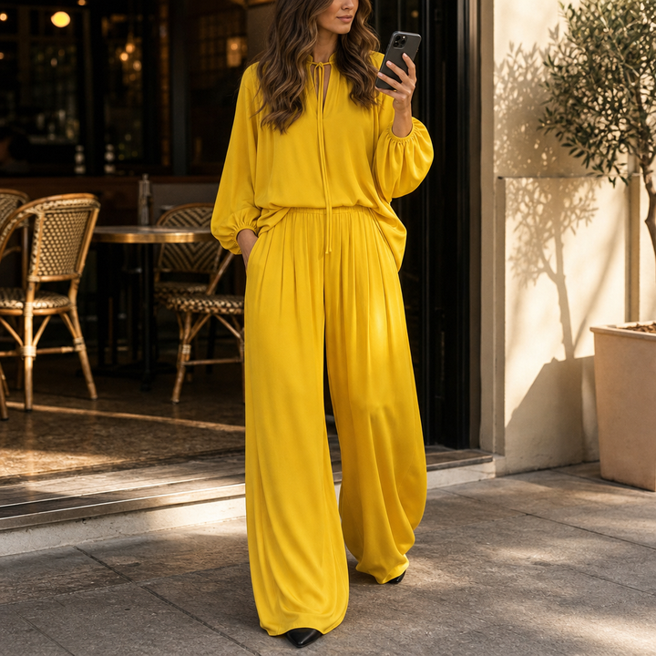 Softwear – Relaxed Fit Matching Top And Trouser Set