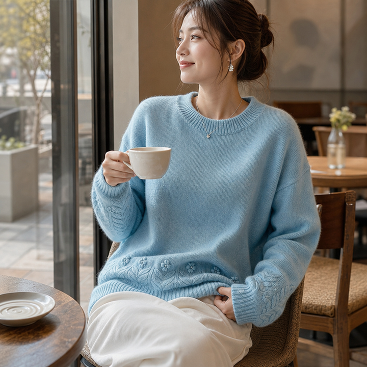 Florenza – Botanical Detail Knit Sweater